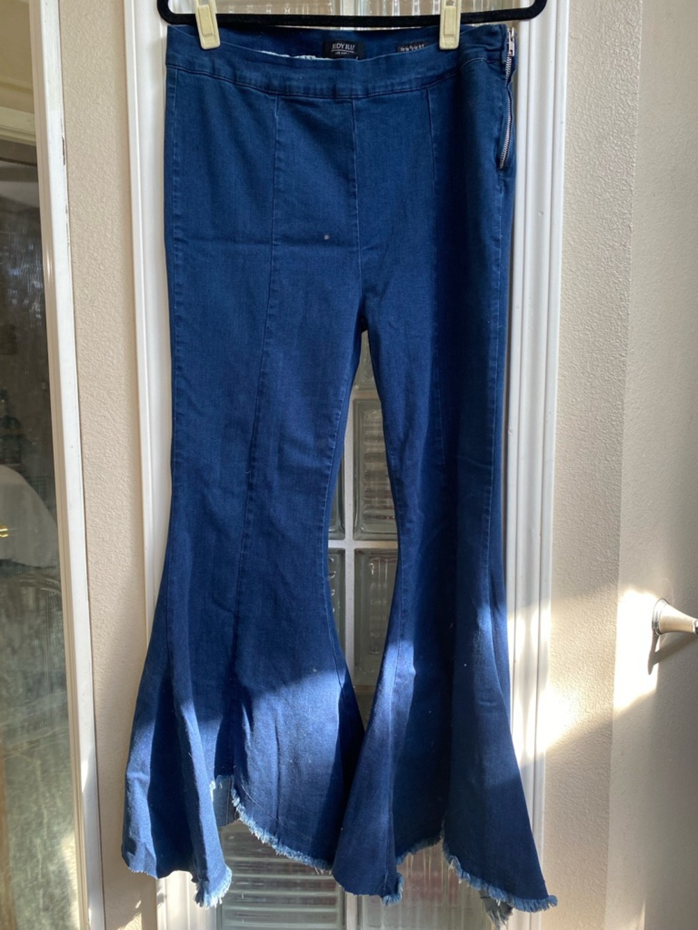 Judy Blue Dark Blue Flare Wide Leg Jeans